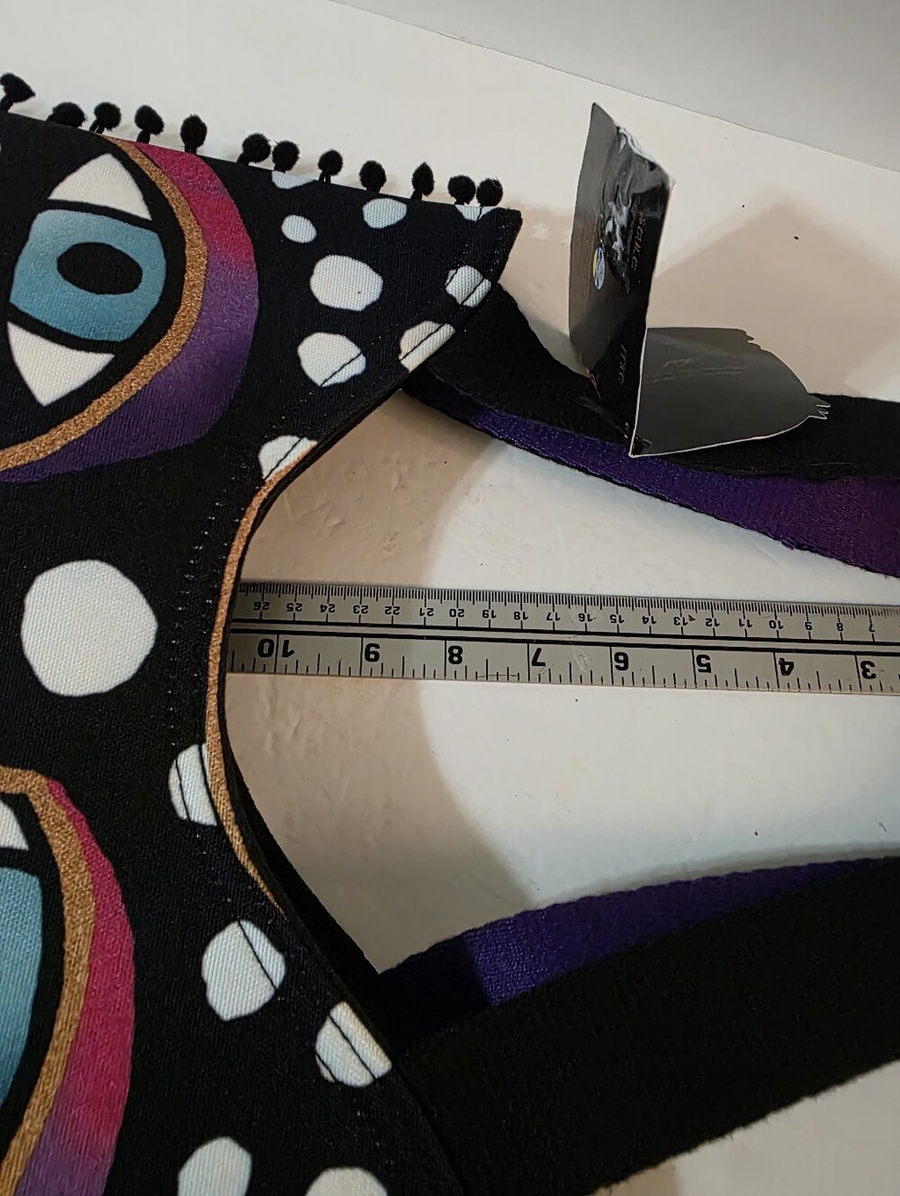 Laurel Birch Feline Tribe Canvas Magnificat Black White Dot Scoop Tote NWT - Picture 10 of 14